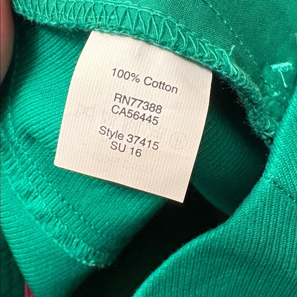 J. Crew green the pencil skirt size 6